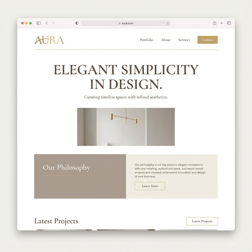 A focused, minimal design with clear structure